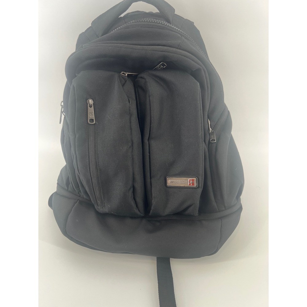 SwissTech Backpack Mens One Size Black Multi Compartment Utility 4768SW-008
